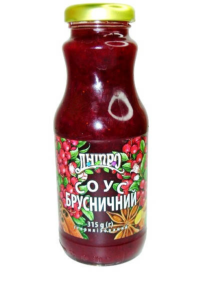 

Соус ТМ Дніпро Брусничный 315 г., б/стекло. 100% натуральный продукт! Без ГМО и добавок!