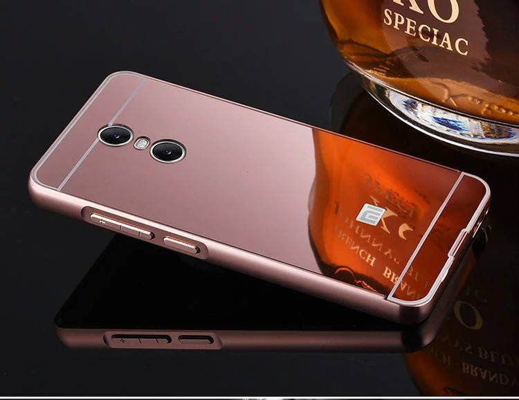 

Чехол для Xiaomi Redmi Note 4 зеркальный бампер для сяоми редми нот 4 Mirror case (розовый)
