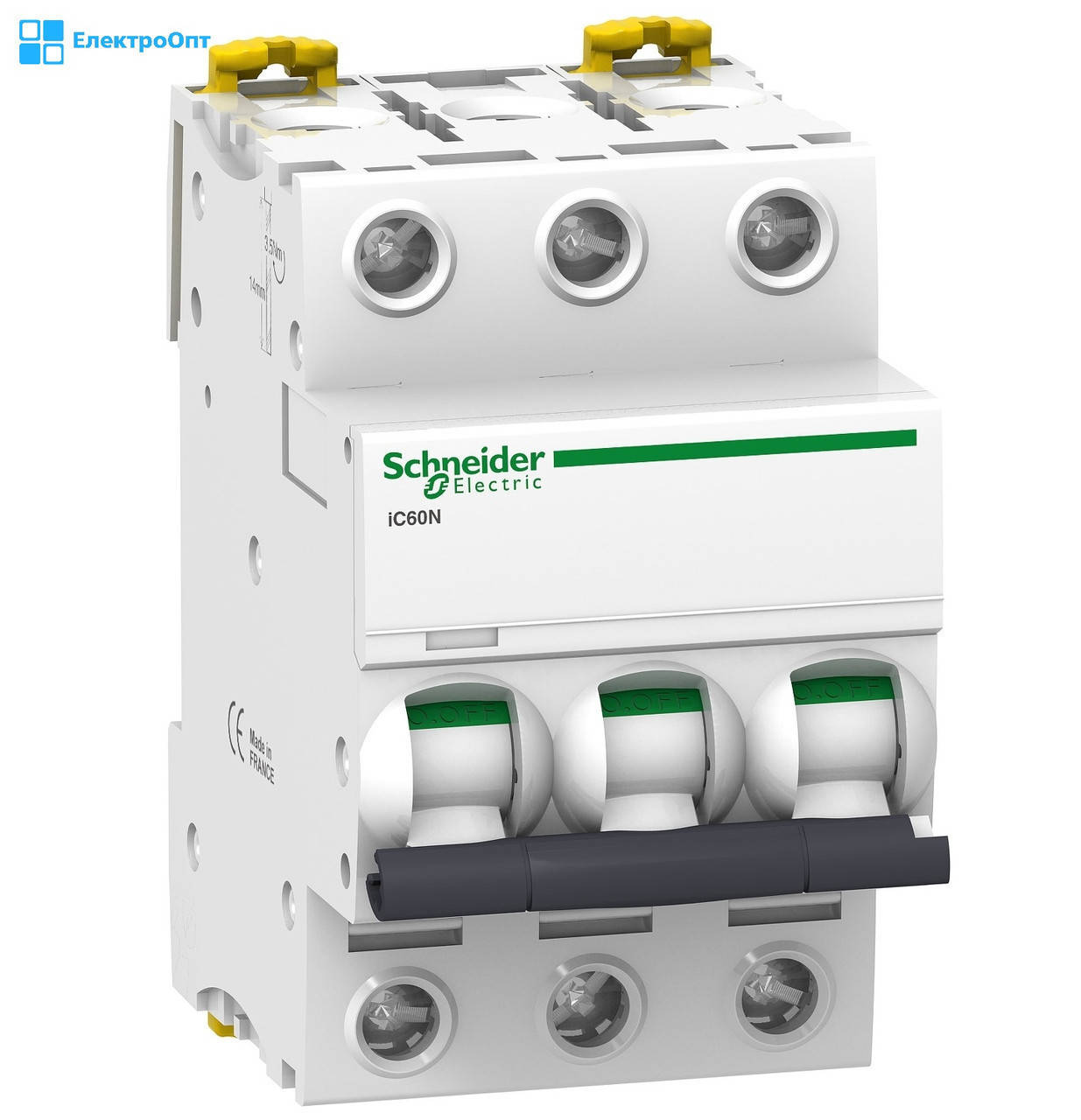 

Автоматический выключатель IC60N-B25/3 25A трехполюсный Schneider