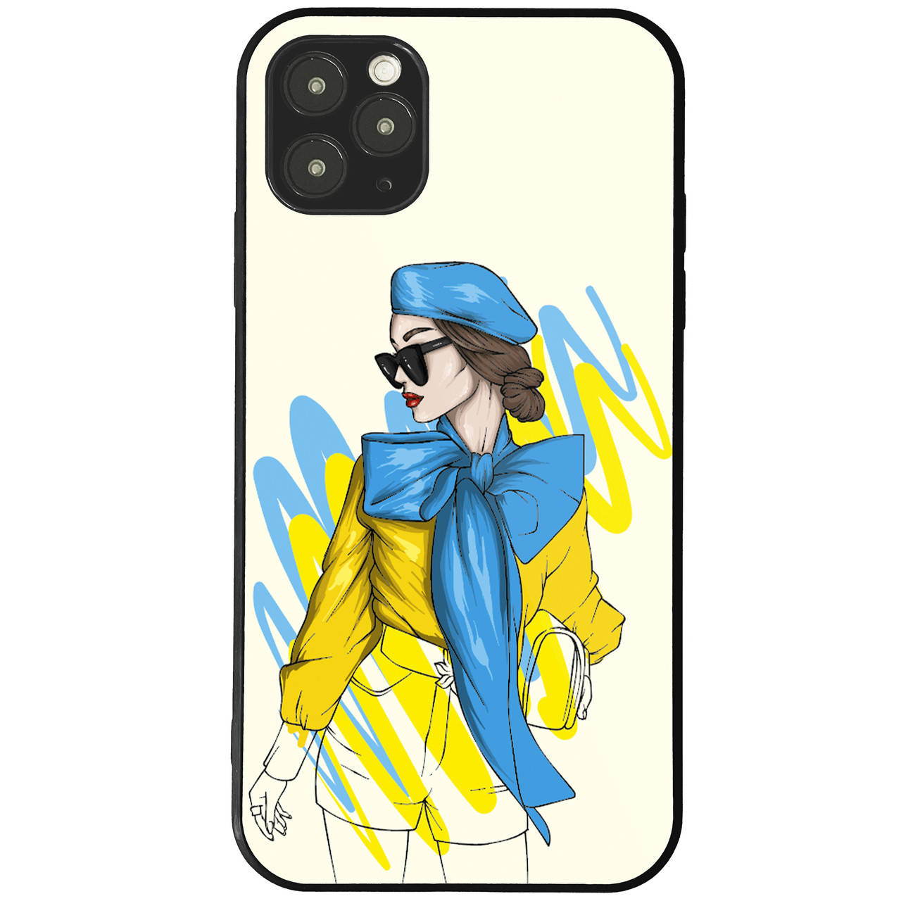 

Чехол Патриотический Girl 7 на iPhone 11 Pro Max, Черный