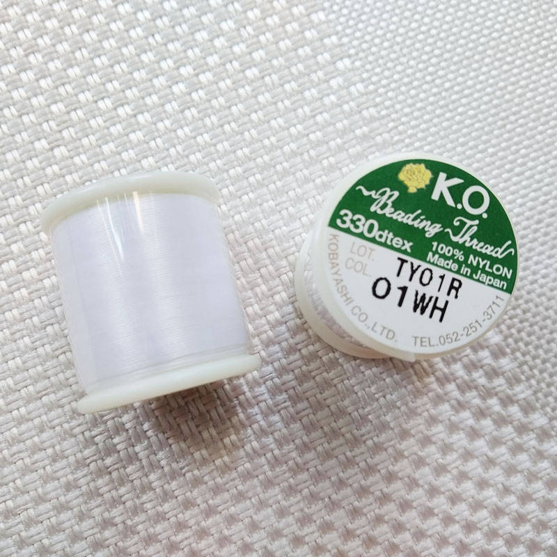 

Нить для бисера K.O., катушка 50 м, белая