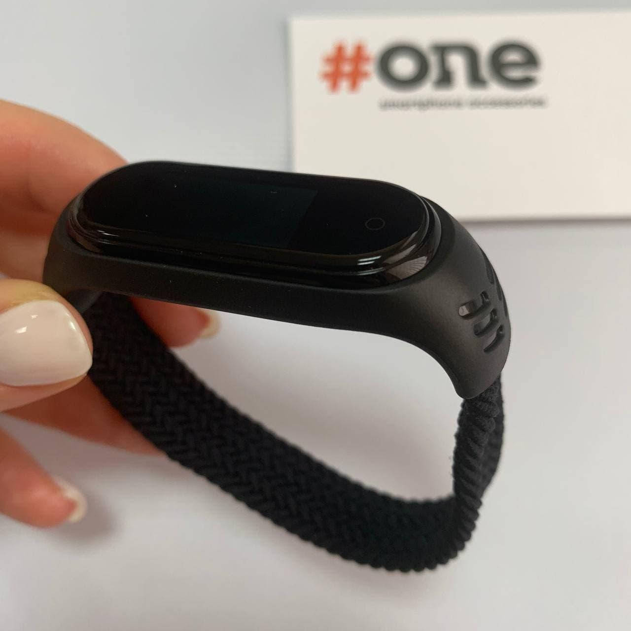 

Тканевый монобраслет для Xiaomi Mi Band 5 170mm ремешок на сяоми ми бенд 5 черный BRD