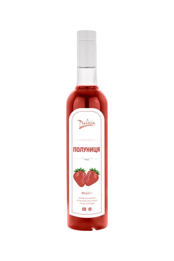 

Сироп Клубника TM Delicia, стеклянная бутылка 700 мл