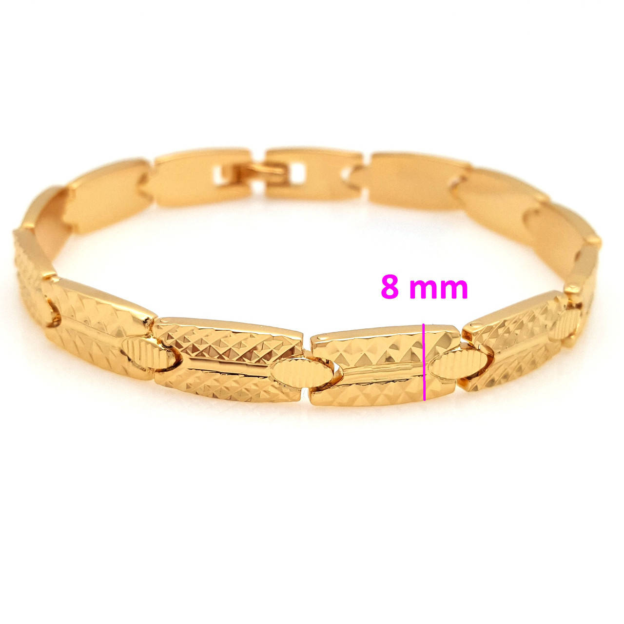 

Браслет Дорожка с резным узором, p. 20 без камней, позолота 18К