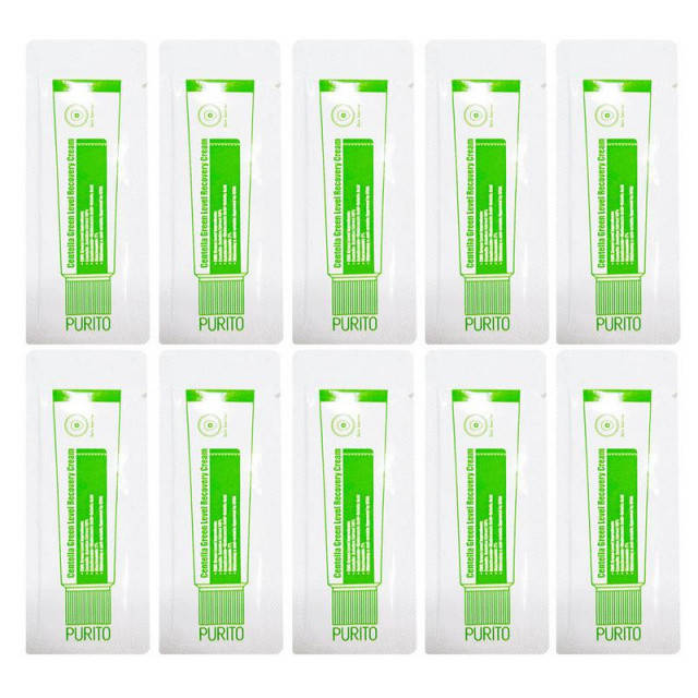 

Успокаивающий крем для восстановления кожи с центеллой PURITO Centella Green Level Recovery Cream, 1мл.