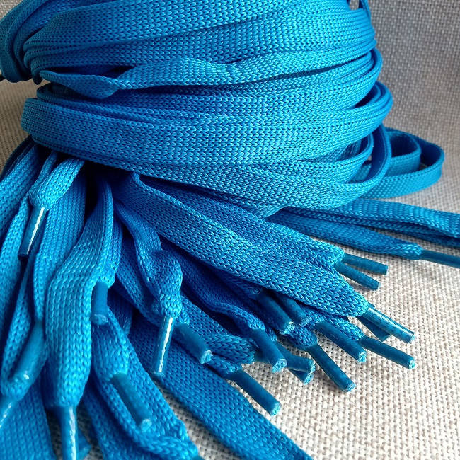 

Шнурок плоский 10 мм, 100 см., темно-голубой (парламент).