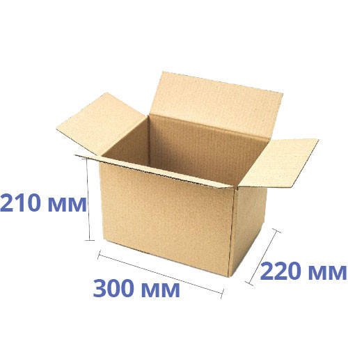 

Коробка картонная (300 х 220 х 210), бурая