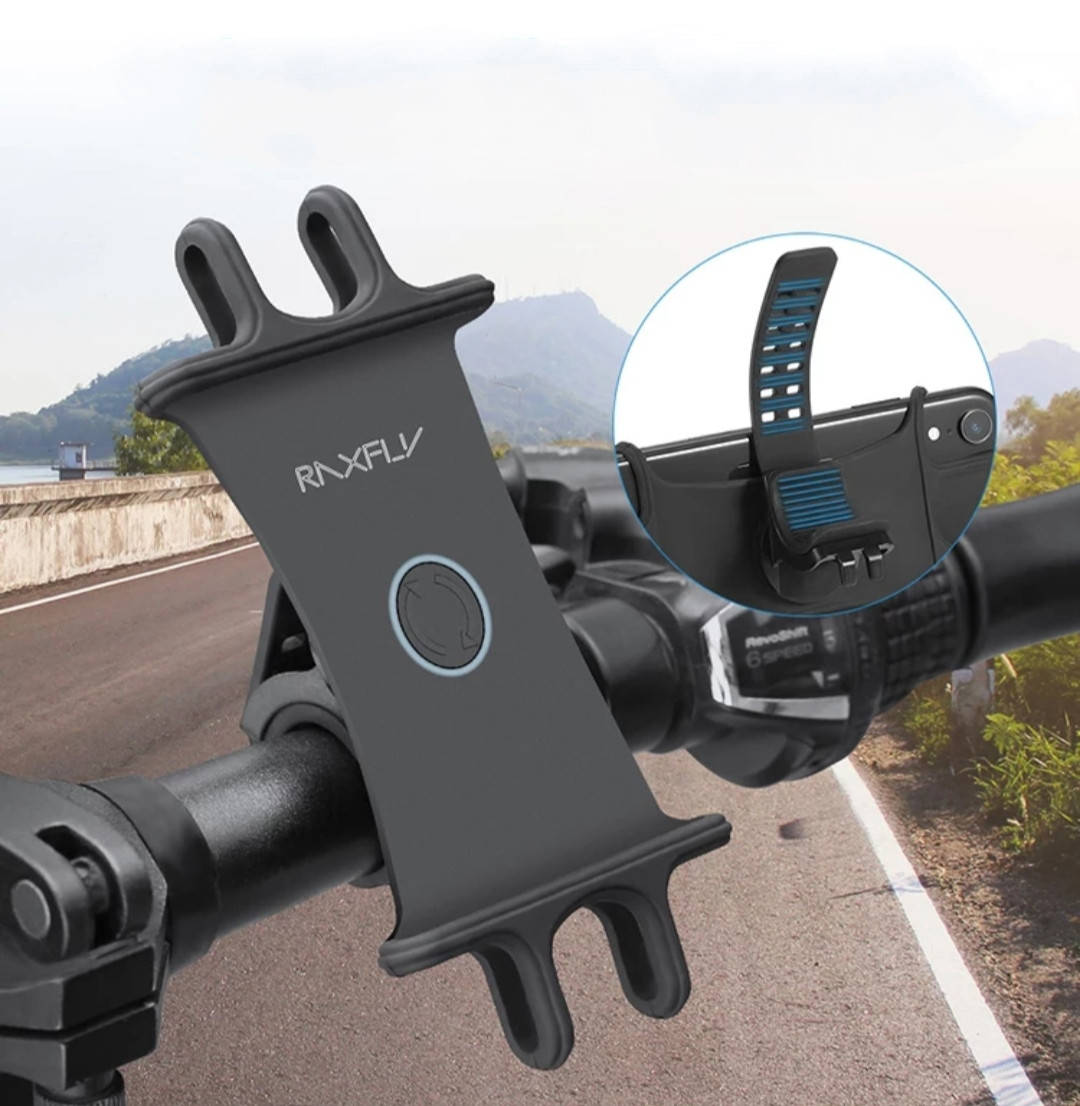 

Крепление для телефона на велосипед силиконовый RAXFLY 360.