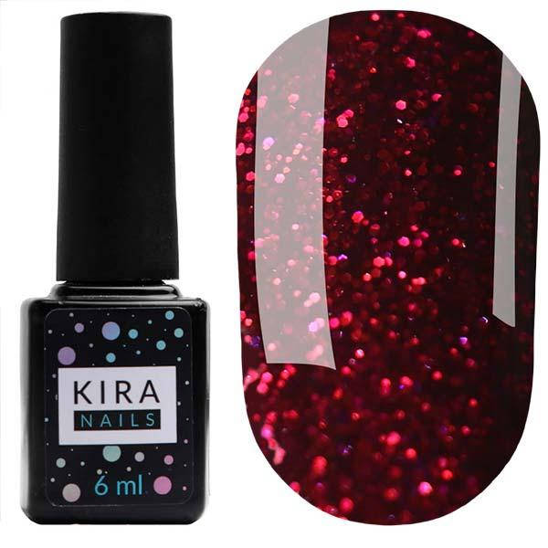 

Гель-лак Red Hot Kira Peppers №005 (вишневый с малиновыми блестками), 6 мл