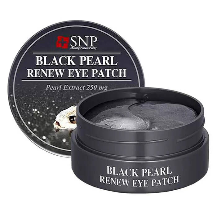 

БЕЗ КОРОБКИ! Гидрогелевые патчи с экстрактом чёрного жемчуга SNP Black Pearl Renew Eye Patch 84гр/60шт