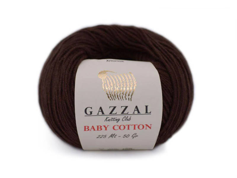 

Gazzal Baby Cotton, Шоколад №3436, Коричневый