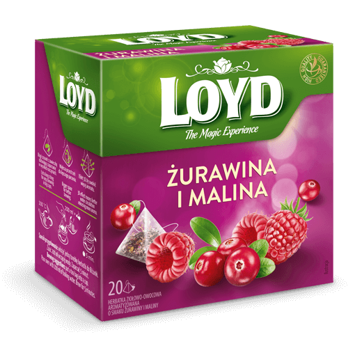 

Чай пакетированный Loyd Tea Клюква - Малина 20 шт