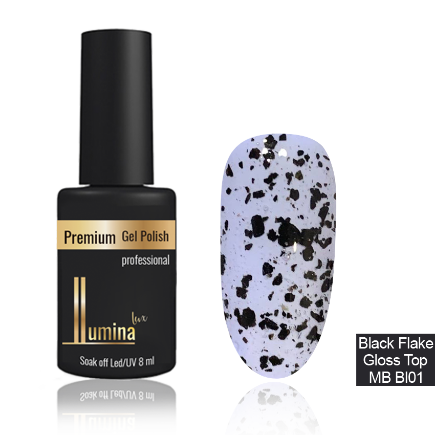 

Black Flake Gloss Top Lumina, 8мл