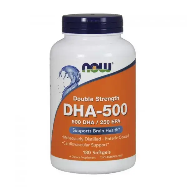 

Докозогексаеновая кислота Now Foods DHA-500/250 EPA 180 softgels, ДГК