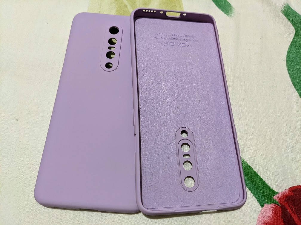 

Силиконовый чехол для OnePlus 7 pro Сиреневый микрофибра soft touch