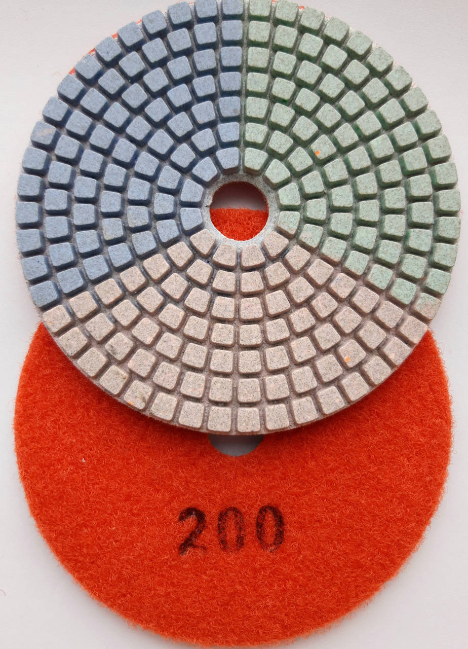 

Гибкие полировальные круги "3-цвета" для полировки d100 mm №200