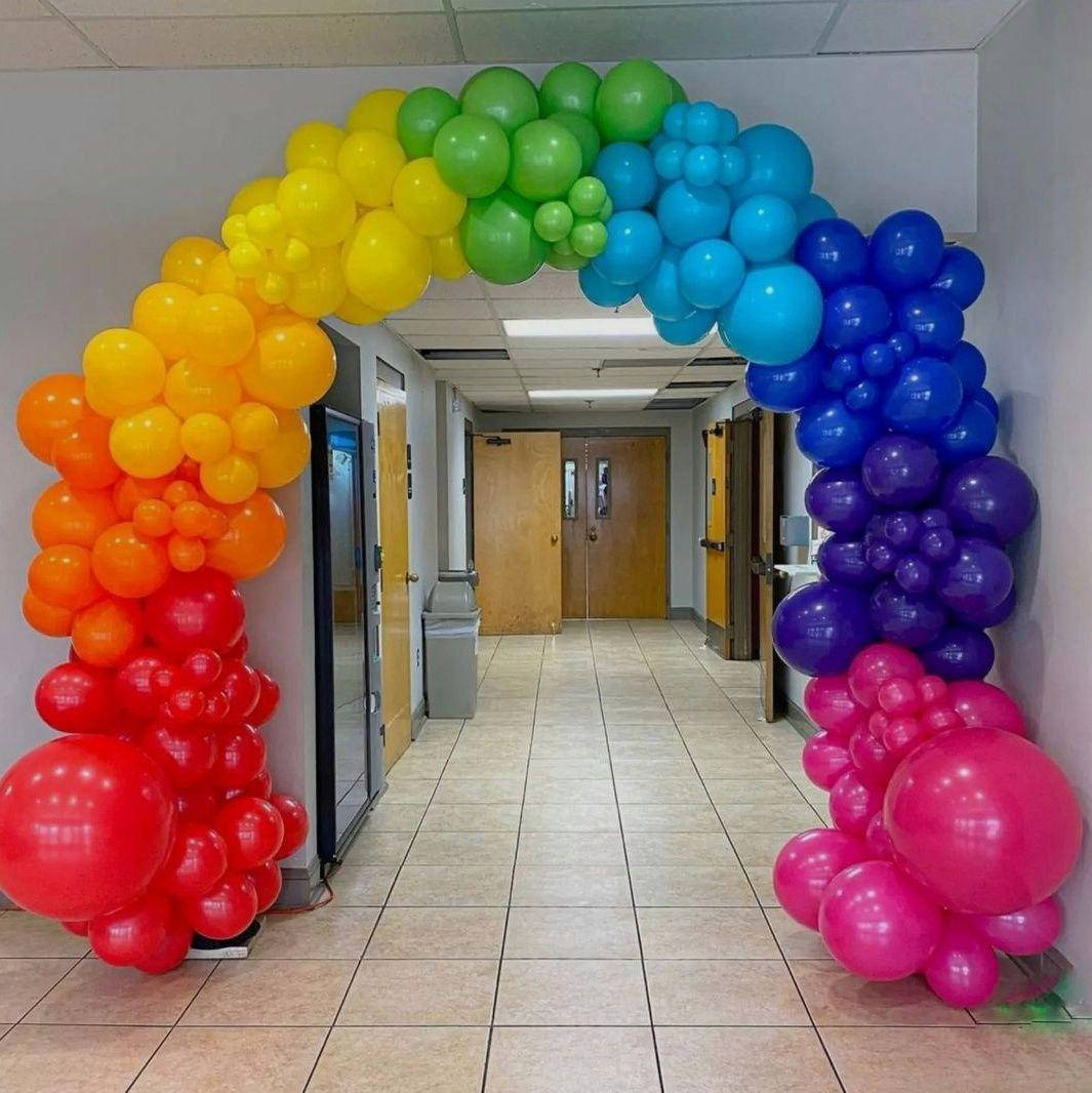 

Арка гирлянда из воздушных шаров Летняя