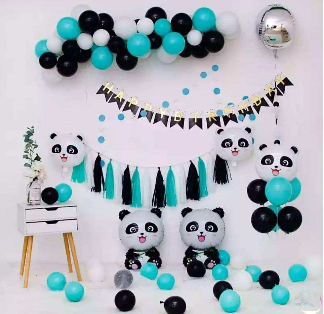 

Фотозона из шаров БИРЮЗОВАЯ ПАНДА | Для мальчика, Бирюзовый