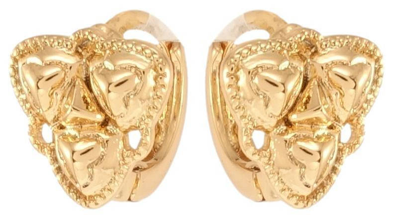 

Серьги Xuping Позолота 18K колечки "Триада"