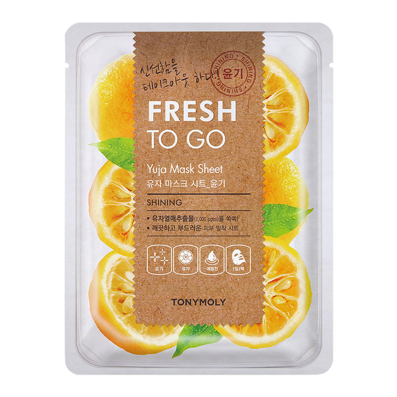 

Tony Moly Fresh To Go Mask Sheet Тканевая маска Юдзу