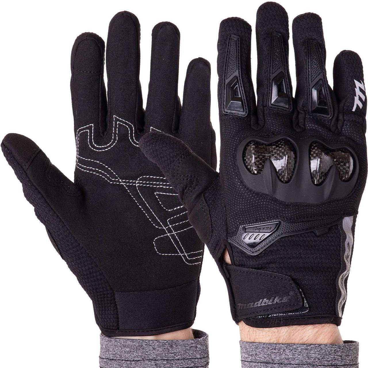 

Мотоперчатки Mad Bike MAD66 Black, Черный