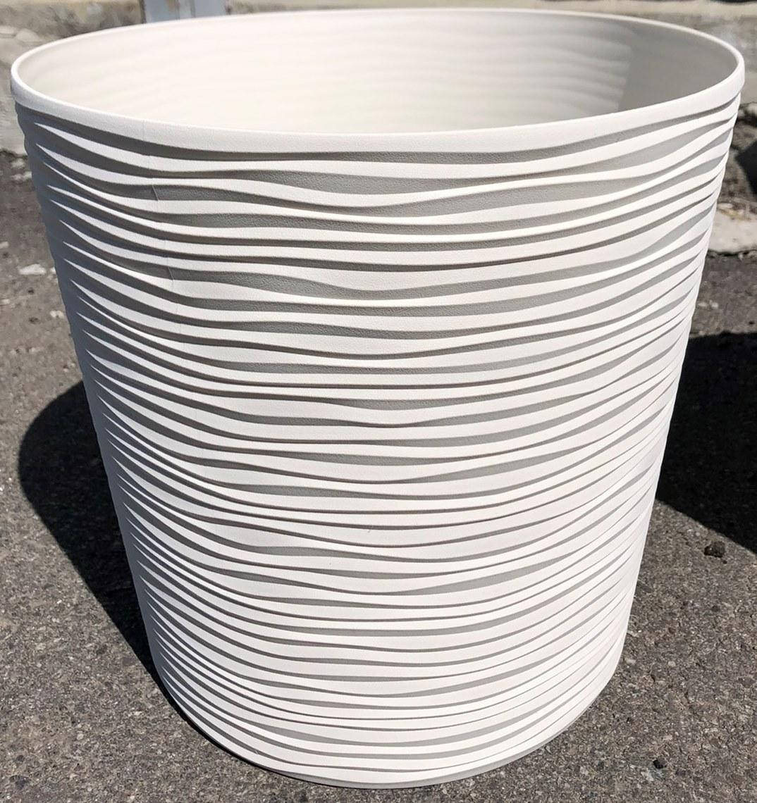 

Вазон "Фьюжн" со вставкой низкий d30*28,5см (белая роза), 13л