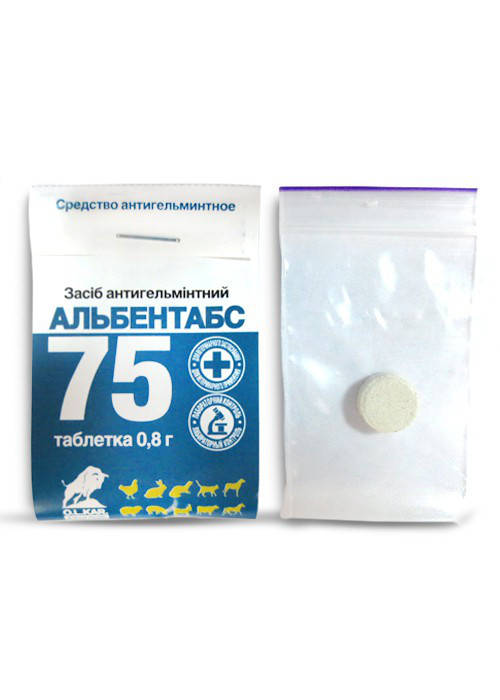 

Альбентабс 75 таблетки 7,5% №1 O.L.KAR