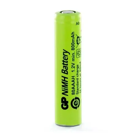 

Аккумулятор технический GP 80AAAH 1.2V 800mAh (Ni-Mh)