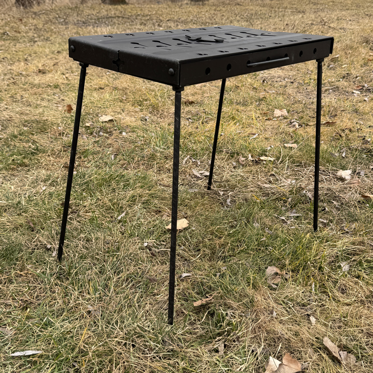 Мангал валіза на 10 шампурів, 2мм