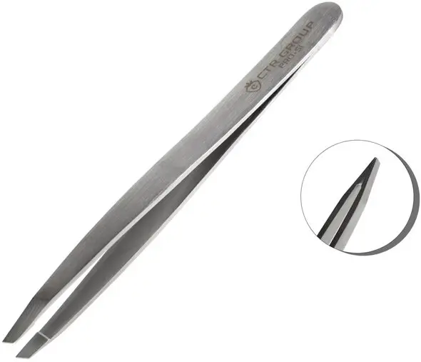 Пинцет CTR PRO-S1 классика, Металик