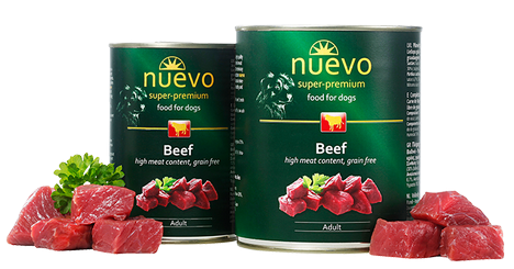 

Блок консервированного корма для собак с говядиной Nuevo Adult 6*800 г
