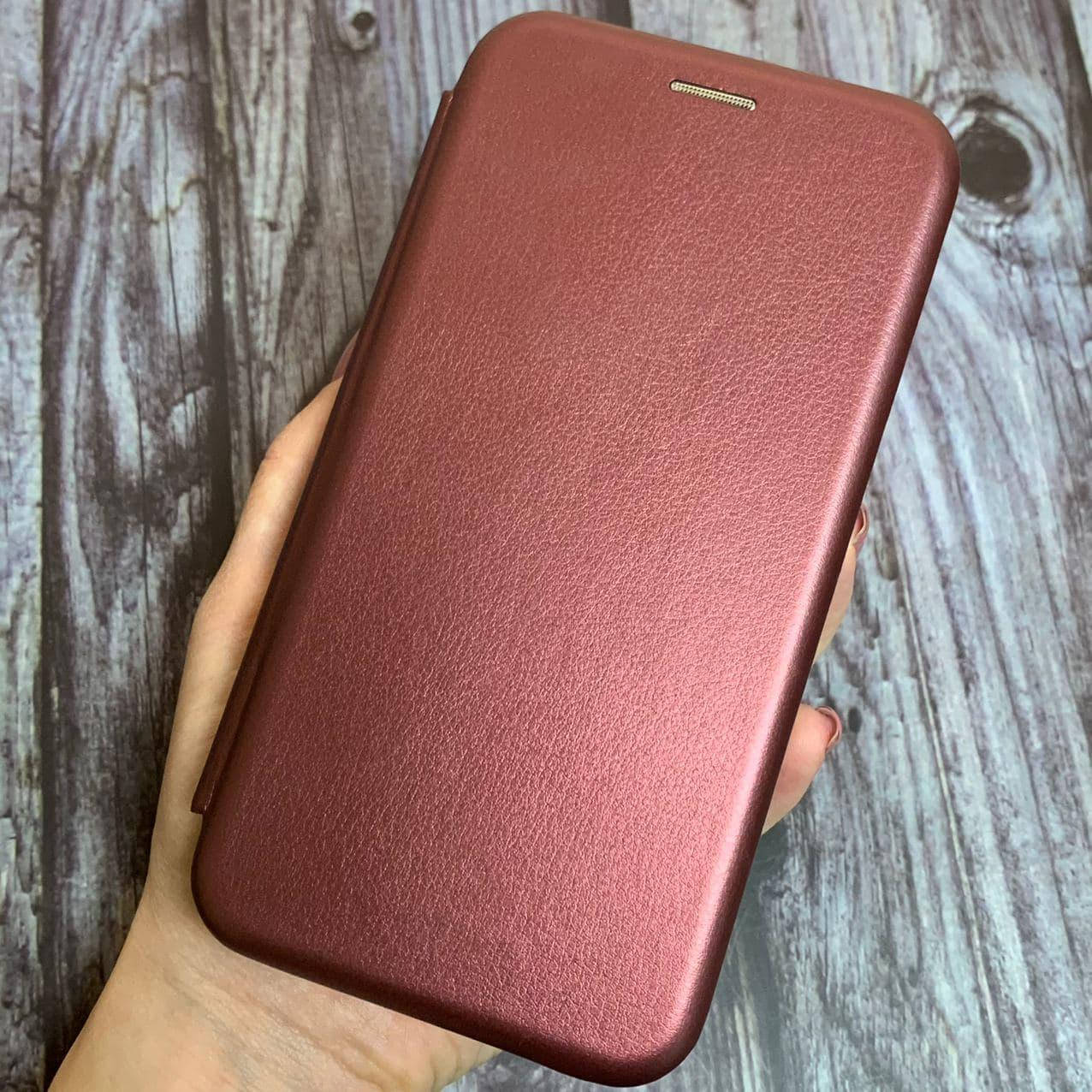 

Чехол книга для Xiaomi Redmi 5 с эко кожи с подставкой магнитом книжка на телефон сяоми редми 5 бордовая STN, Бордовый