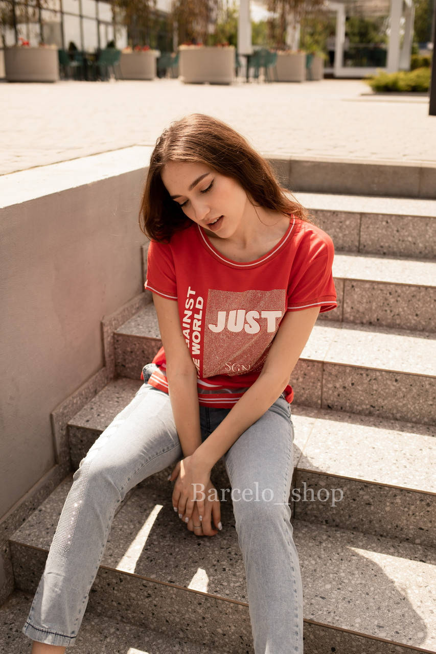 

Летний прогулочный костюм Signet Турция новая коллекция красный, Розовый