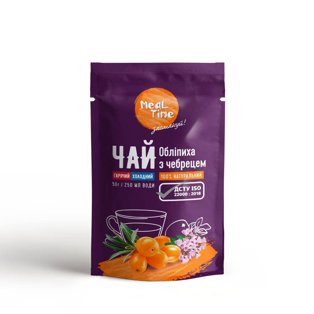 

Ягодный концентрат Meal time Облепиха с тимьяном (дойпак 50г) 12 шт. упаковка