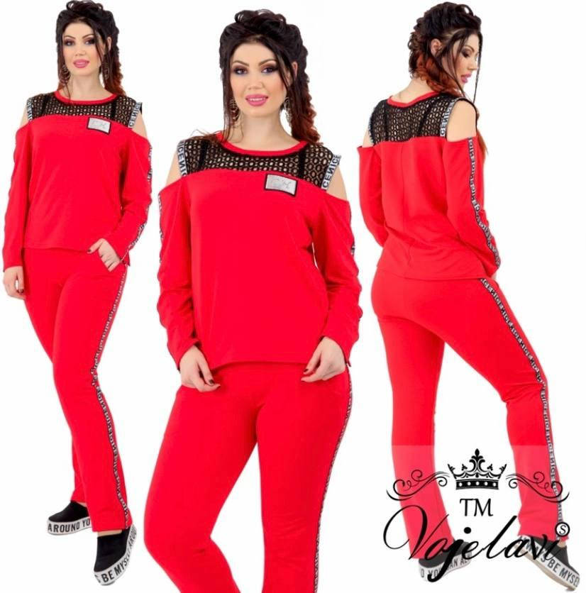 

Спортивный костюм женский двунитка (48-52)(2цв) "MODNUY OBRAZ" недорого от прямого поставщика