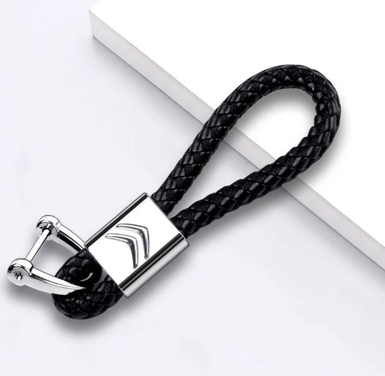 

Стильный кожаный Брелок с логотипом Citroen