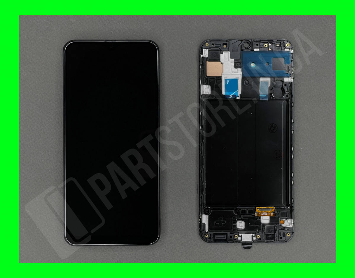 

Дисплей модуль Samsung SM A305 OLED A30 Black 2019 в сборе с рамкой, Черный