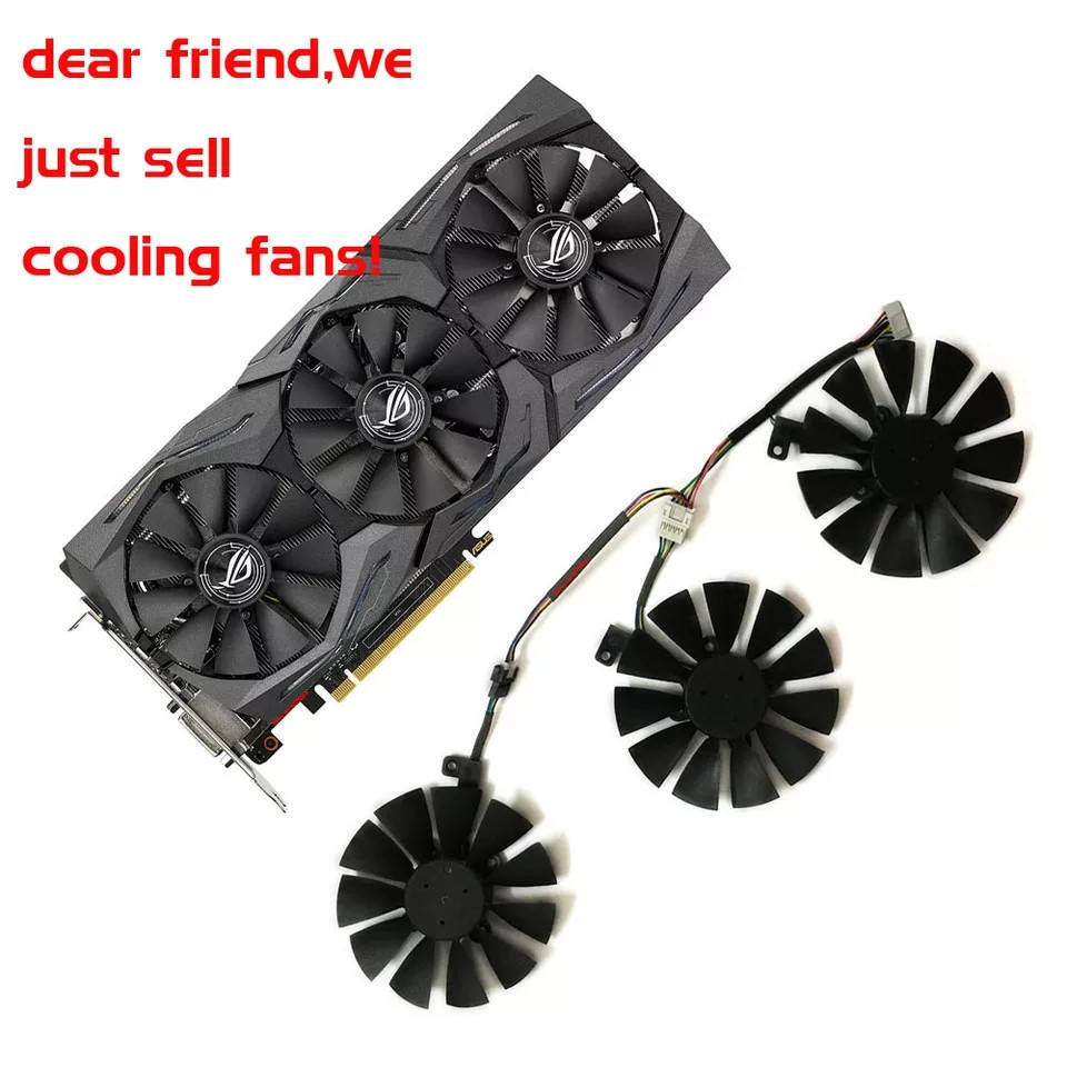 

Вентилятор для видеокарты ASUS STRIX R9 390X/390 RX480 RX580