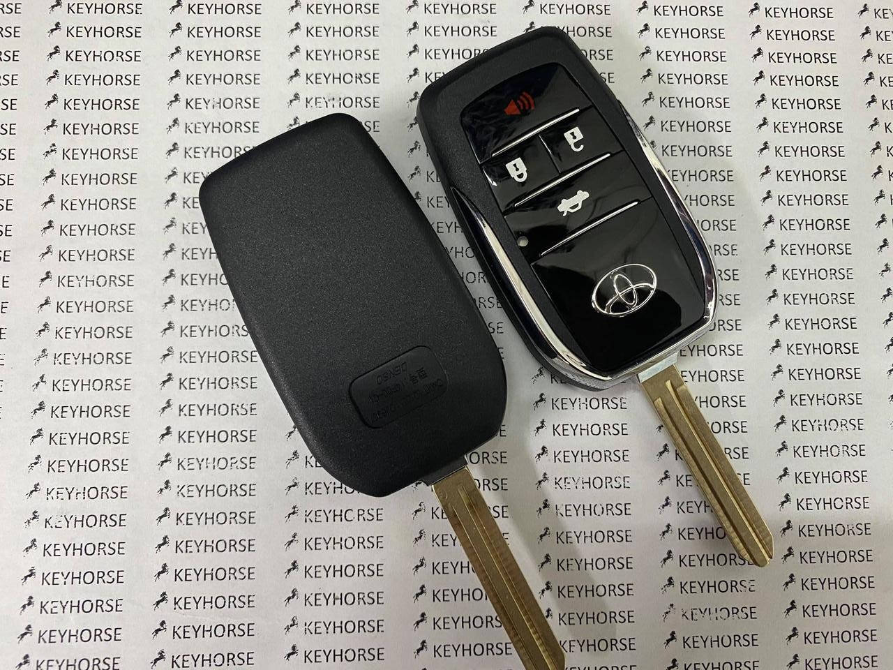 

Корпус выкидного ключа Toyota Camry,Avalo Levin, Reiz, Highlander, Corolla (Тойота) - 4 кнопки, лезвие TOY 43