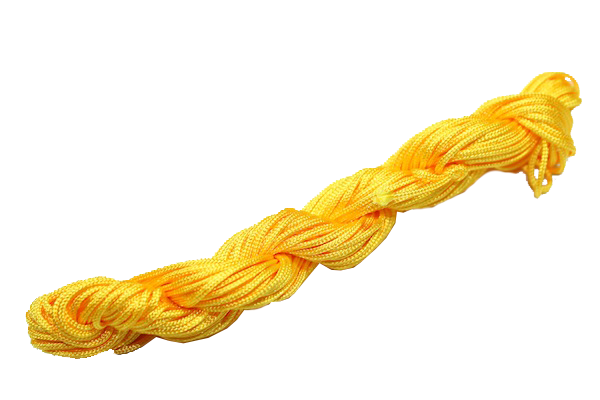 

Веревка бижутерная синтетическая для Шамбалы 15м/1.5мм:Желтый