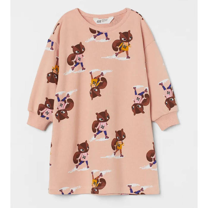 

Платье платье Белки петелька H&M на девочку р.122/128 - 6-8 лет /99681/, Розовый