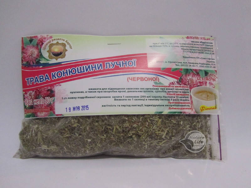 

«Трава клевера лугового (красного)»- почечных колик; расстройств желудка; бронхиальной астмы, истощение и мал