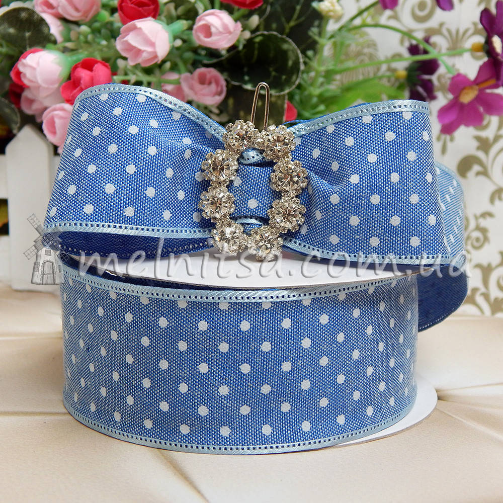 

Лента джинс 4 см, синяя