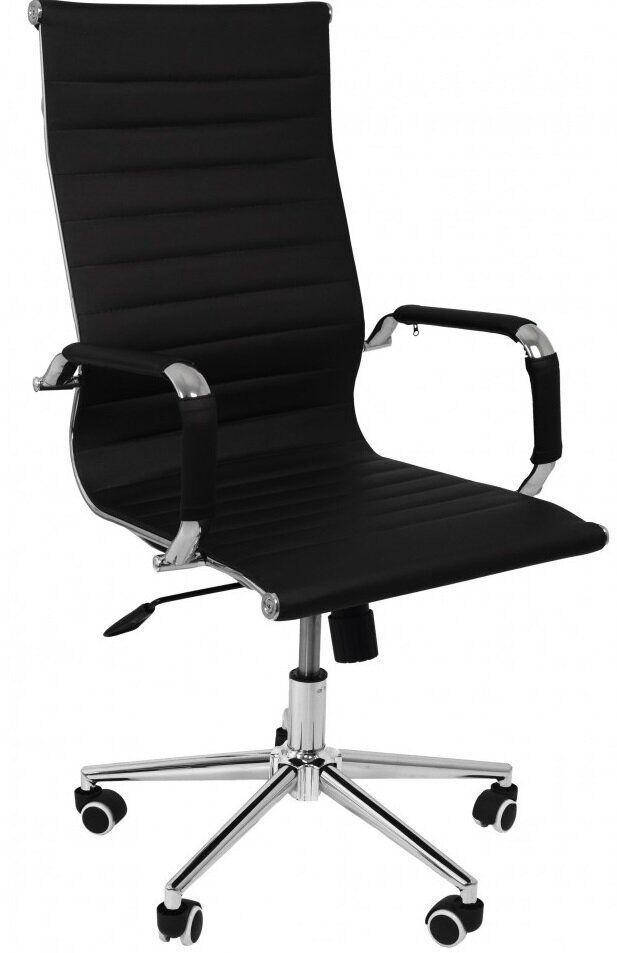 

Кресло офисное компьютерное Bonro B-625H для офиса дома черное (Крісло офісне комп'ютерне рабочее экокожа), Черный