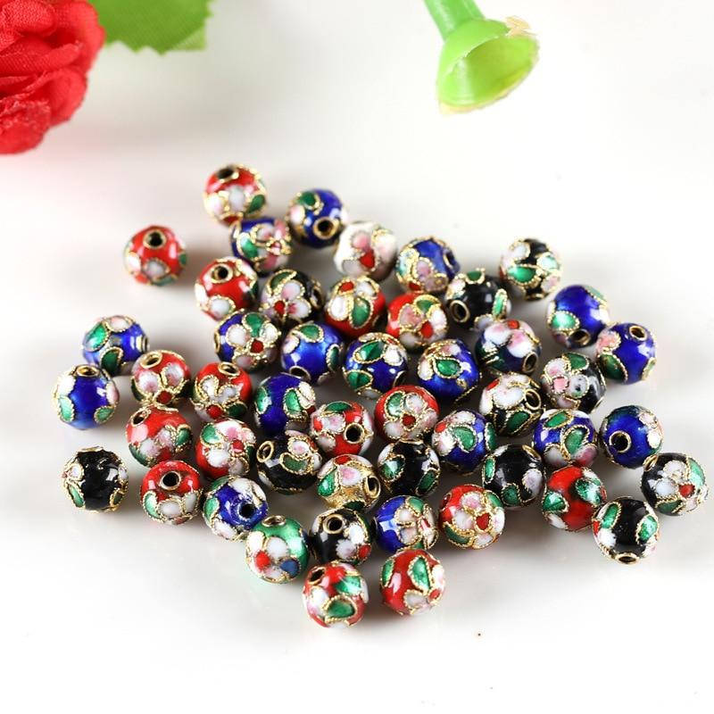 

Бусина клуазоне (7 мм, 10 мм), Разные цвета