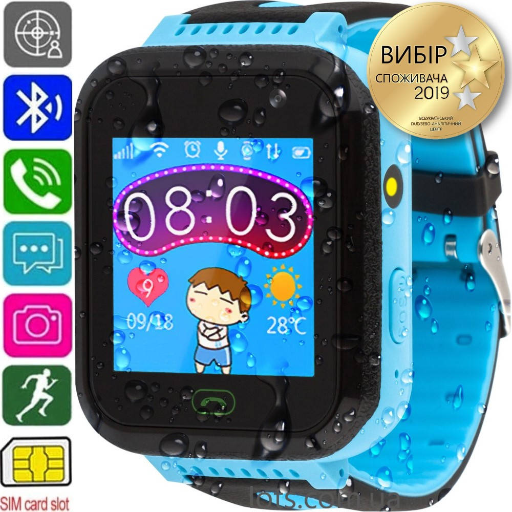 

Смарт-Часы Детские AmiGo GO003 (iP67) Blue - Умные Часы