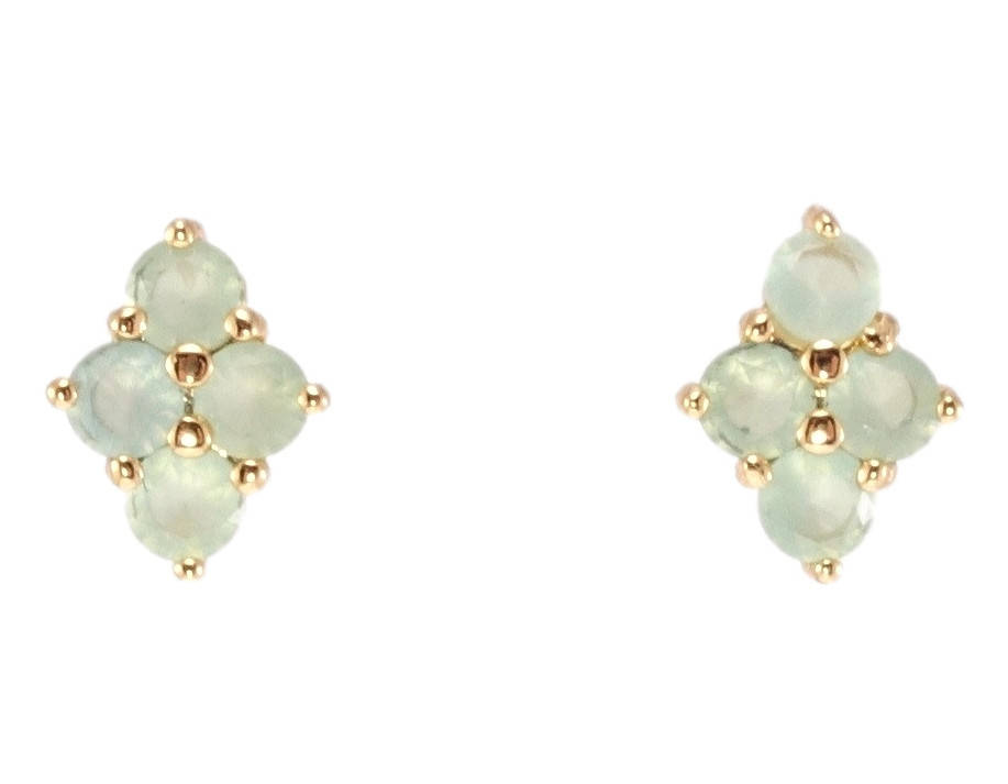 

Серьги Xuping Позолота 18K гвоздики (пусеты) "Четыре мятных кристалла"