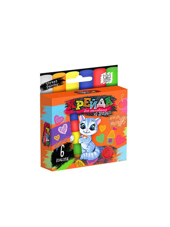 

Набор мелков для рисования цветных 6 шт. Danko Toys MEL-02-01U детское творчество креатив для детей