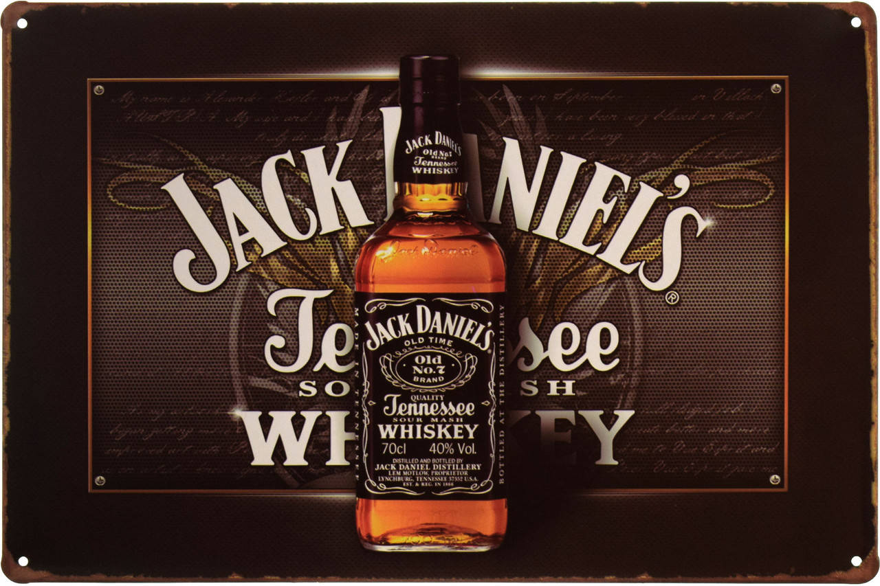 

Металлическая табличка "Jack Daniel’s (Black)" (ms-001309)