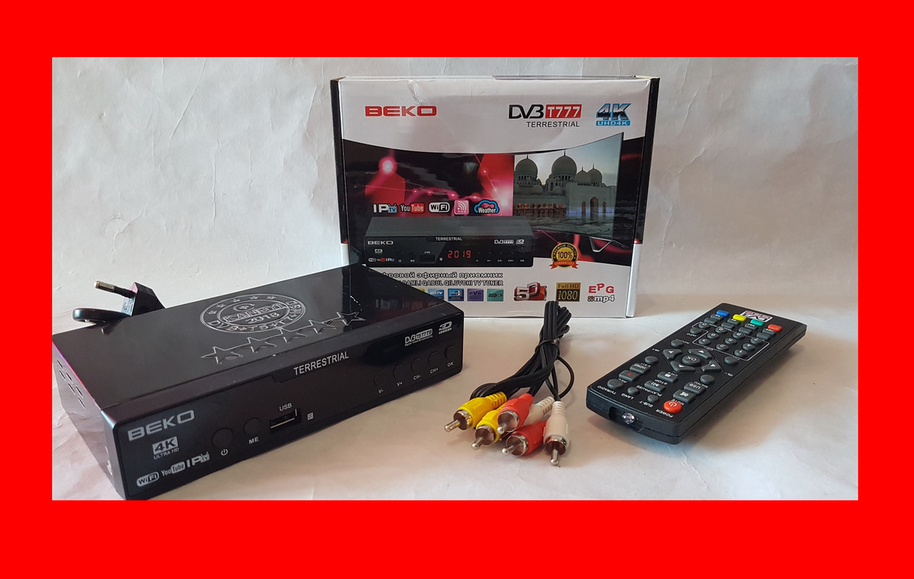 

Цифровой ресивер BEKO DVB-2019-S8 4K Т2 тюнер. Т2 ресивер.